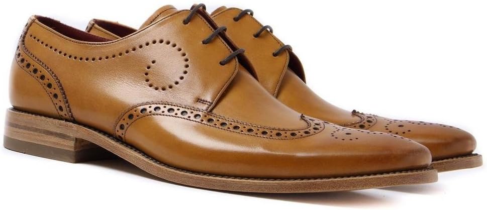 Loake Men's Leather Kruger Derby Shoes Tan