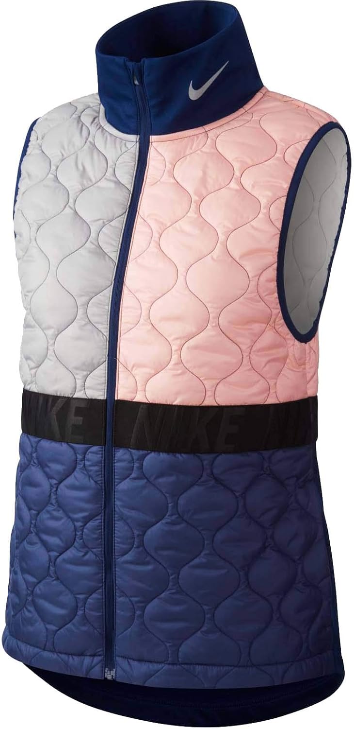 Nike AeroLayer Women's Running Vest (Bleached Coral/Blue Void/Atmosphere Grey, Medium): Amazon 