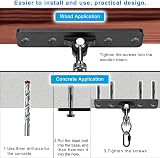 BeneLabel Swing Hanger 4-Hole Ceiling Hook 360 Swivel 900lb Mount Kit view 7