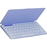 Logitech Keys-to-GO 2 Portable Bluetooth Tablet Keyboard with Built-in Cover, Slim & Compact Wireless Keyboard for Windows, Android, Linux, iPad, iPhone, Mac, Apple TV - Lilac