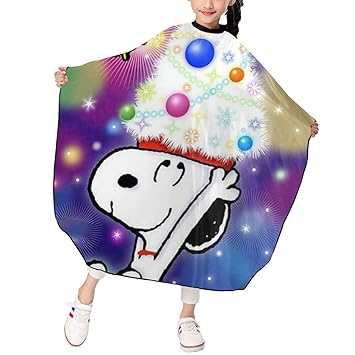 Amazon Com Merry Christmas Snoopy Salon Cape Kids Haircut