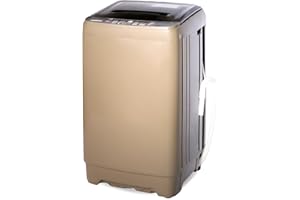 Fox Shack Washing Machine 15.6 LBS Automatic Laundry Machine with 10 Programs, LED Display, 8 Water Levels, High-efficiency Compact Washer for Apartment, RV, Dorm