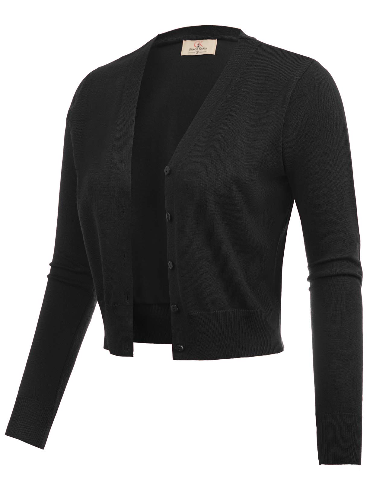 Buy GRACE KARIN Women's Open Front Knit Cropped Bolero Shrug Cardigan