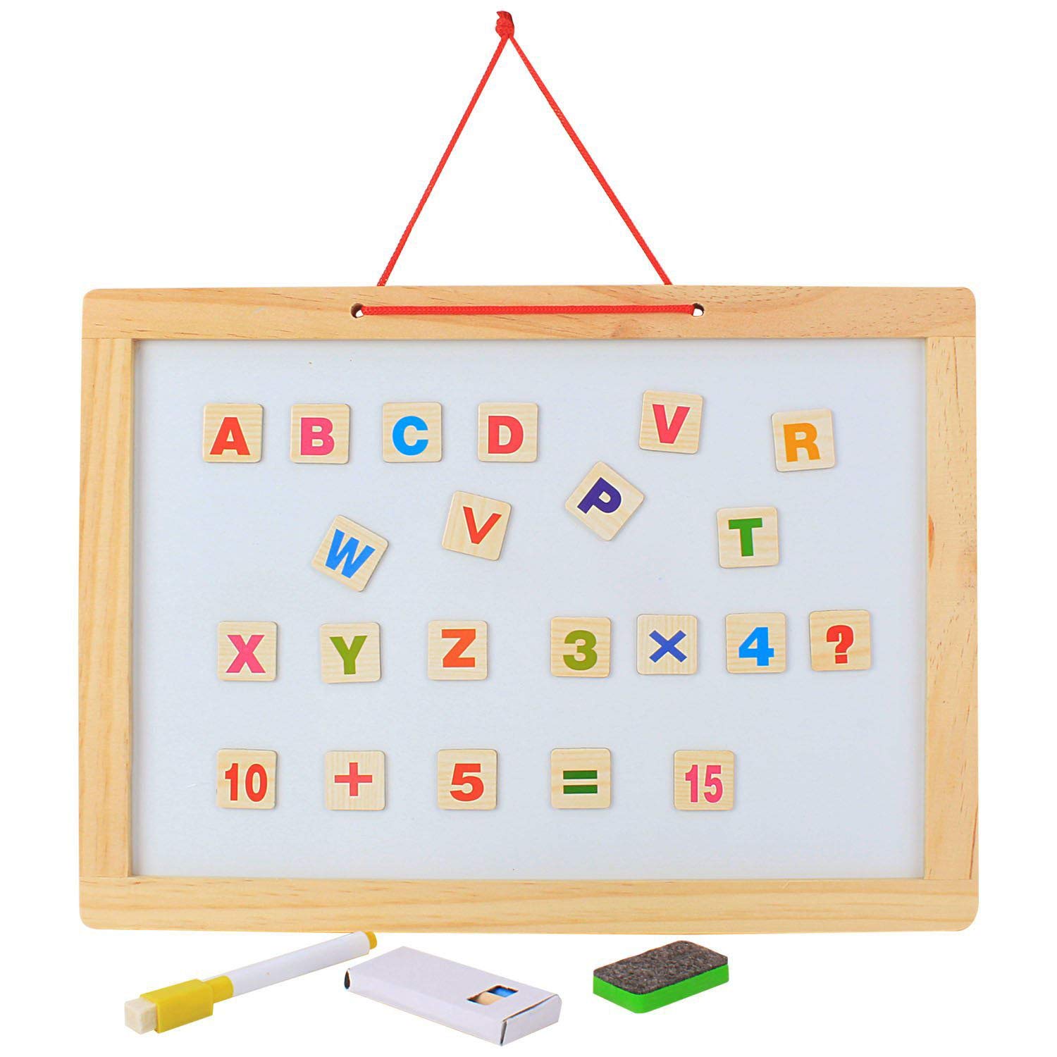 Buy SUPER TOY Board for Kids Learning with Wooden Frame Double