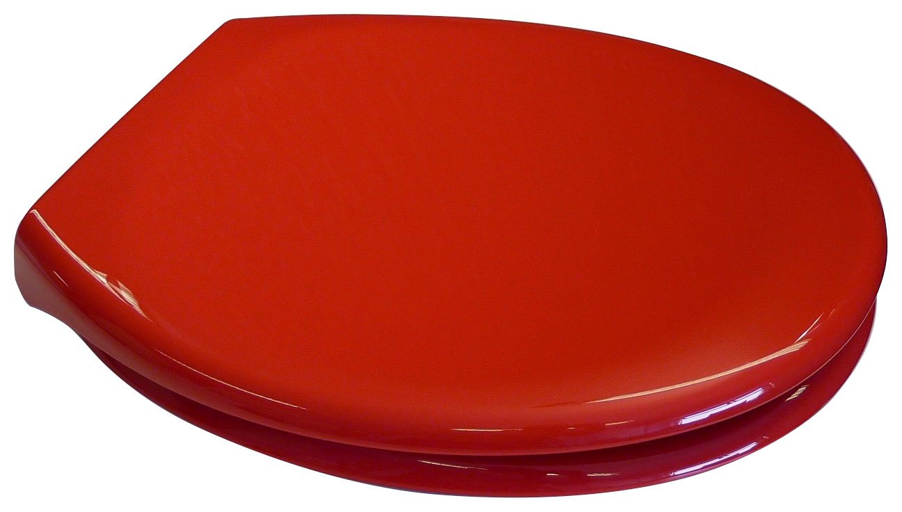 Red Toilet Seat PP Opal Soft Close Quick Release Amazon.co.uk Kitchen