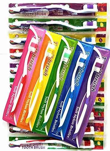 55 Toothbrushes Medium Soft for Church, Missionaries, Shelters ect.
