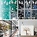 Magtimes Santa Claus Owls Christmas Tree Gifts Wall Stickers,Snowflake Bell wall decals Removable Wall Stickers for Kids DIY Home Decorations Decor (Christmas & New Year)