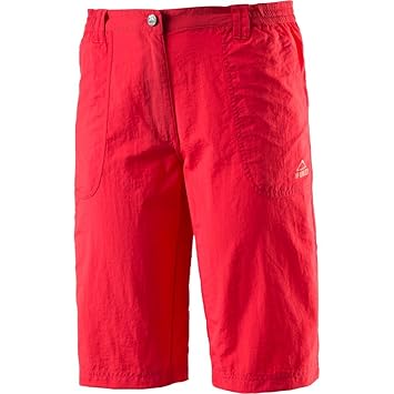 McKinley Damen Freizeit Wander Trekking Short Bermuda Peppino II UPF 30+ rot