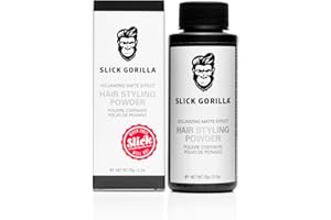Slick Gorilla Hair Styling Powder for Men 0.70 oz (20ml) | Texture Powder | Matte Finish | 24 Hours All Day Hold | Adds Volume & Texture | Lightweight | Non-Sticky | No Shine | Texturizing Product