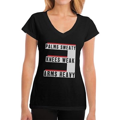 Beoshu Womens V-Neck T-Shirt Eminem Lose Yourself Lyrics Summer Printed Short Sleeves Cotton Casual Tops