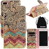 iPhone 8 Plus Case, iPhone 7 Plus Case, Wallet Purse Type Leather Credit Cards Case Cellphone Holder Flip Cover for iPhone 7Plus 8Plus (Wallet Case)