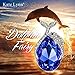 Kate Lynn Valentines Day Necklace Gifts for Mom Necklaces for Women Jewelry Gift Blue Crystals Dolphin Pendant Necklace Jewelry Birthday for Daughter Girl Grilfriend