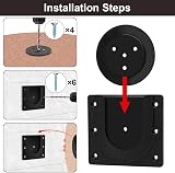 Flintronic Dartboard Bracket Hanging Kit – Wall Mount, Black, Includes Screws view 4
