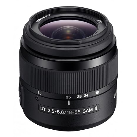 Sony SAL18552, Standard-Zoom-Objektiv (18-55 mm, F3,5-5,6 SAM II, A-Mount APS-C, geeignet für A77, A68, A58 Serien)