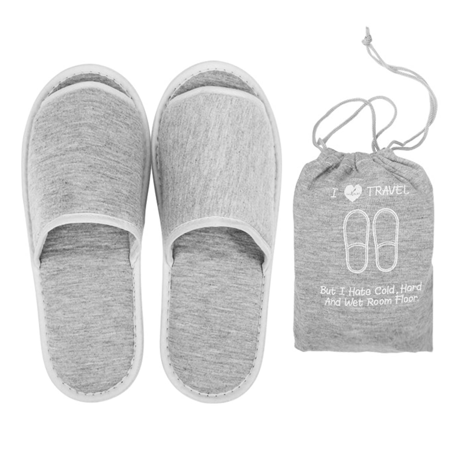 ITODA Portable Travel Slippers Folding Open Toe Sandals Non-Disposable Spa Hotel Slippers Washable Cotton Party Guest Room Indoor Shoes Women Men Business Anti-skid Trip Flight Slippers