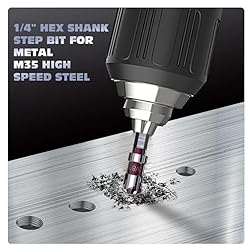 5PCS Countersink Drill Bit Set, Premium HSS