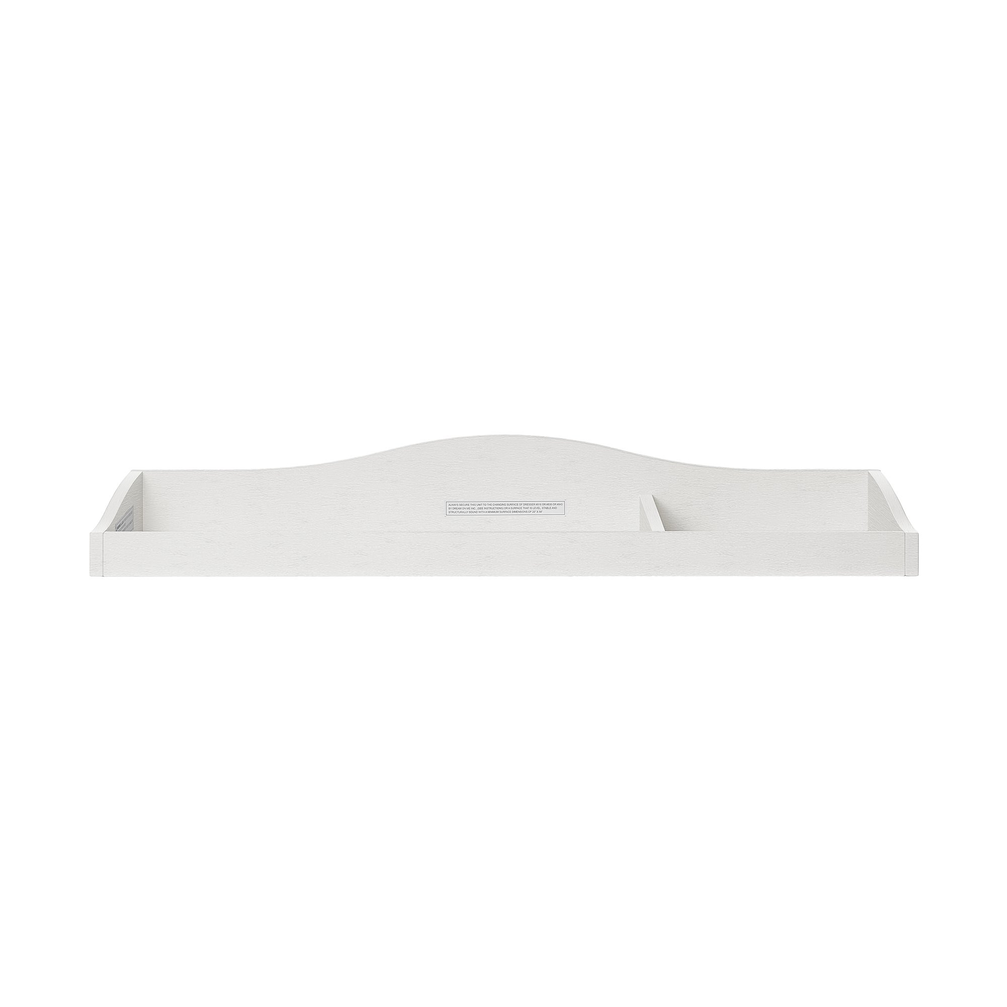 Evolur Fully Assembled Changing Tray, Brush White Changing pads sold separate