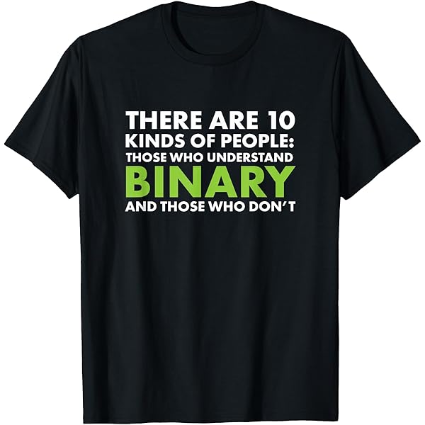 Amazon.com: There are two types of people Funny Math T-Shirt T