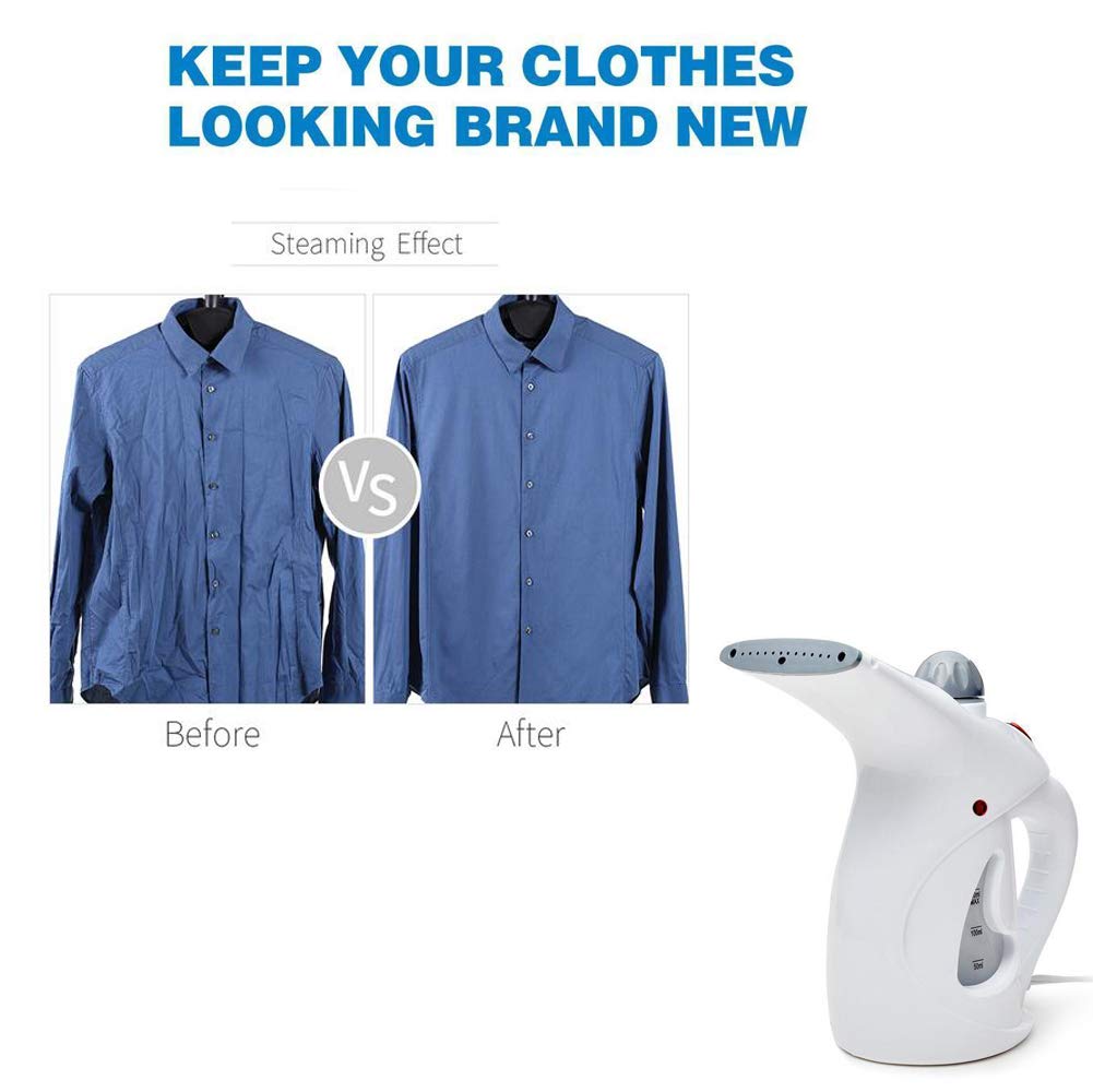 Zinnor Powerful Garment Steamer Portable Steamer Fabric Clothes 800-watt Fabric Steamer with 7-Ounce Water Capacity Provides up to 12 Minutes of Continuous Steam Handhold Fast Heating