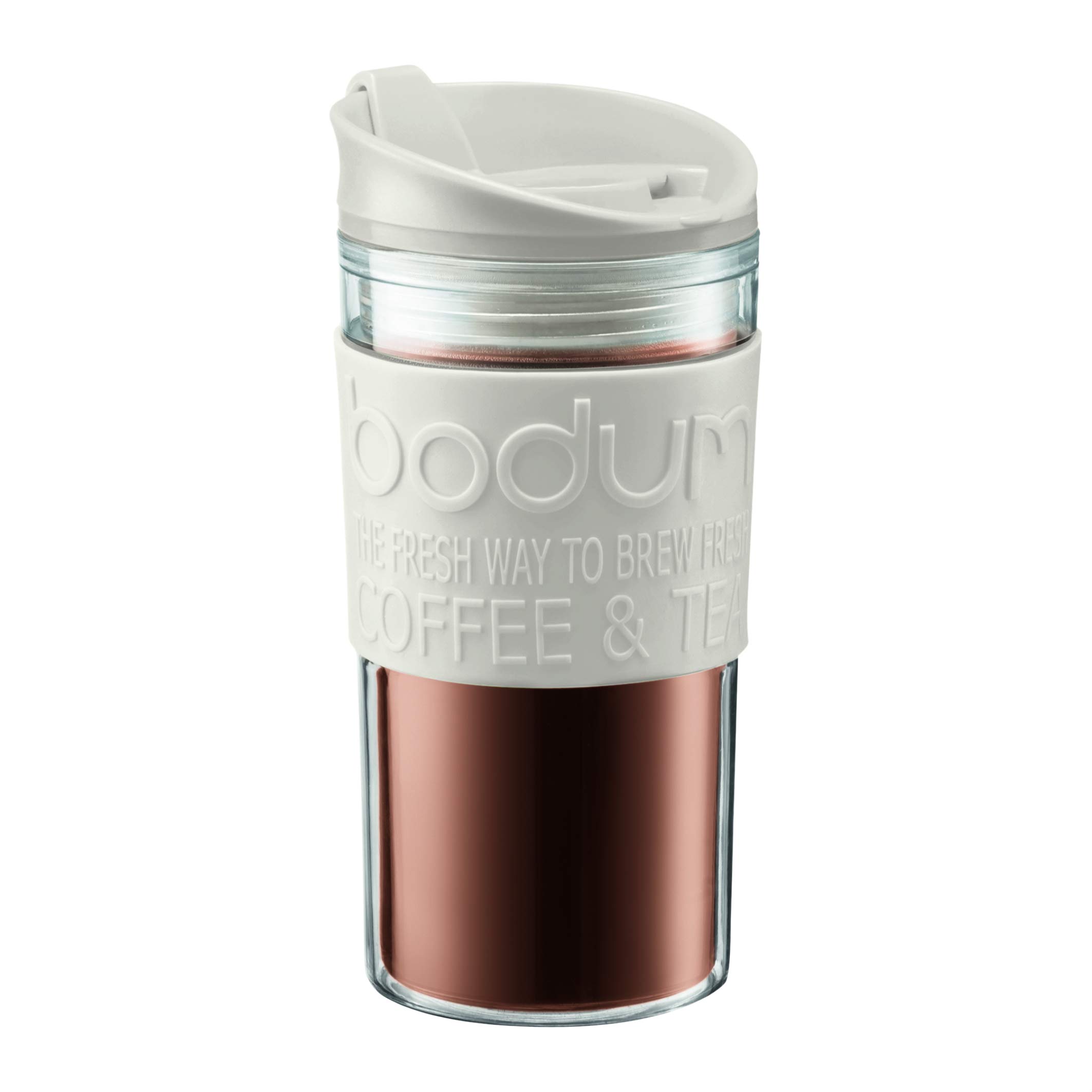 Bodum Travel Mug, 0.35 l, 12 oz, off white
