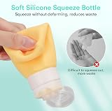 Alyvisun Travel Bottles 100ml 5 Pack Silicone Refillable Leak-Proof view 5