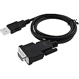 IIEasy External Usb to Serial DB9 RS232 Adapter for Mac OS X 10.11 EL Capitan / Windows 10/ Andorid / Linux - Add an RS232 Serial Port to Your PC / Notebook through USB - SU232A
