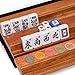 Yellow Mountain Imports American Mahjong Set, Elemental with Aluminum Case - All-in-One Racks with Pushers, Scoring Coins, Dice, and Wind Indicator