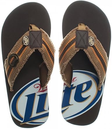 Miller lite flip flops Clearance