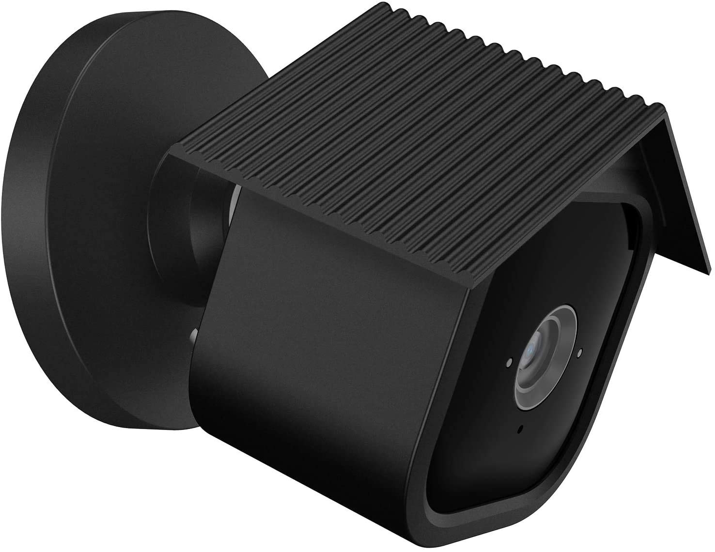 HOLACA Silicone Covers Skins for Blink Mini Security Camera, Weatherproof Bridhouse Case Outdoor Anti-Scratch Protective Cover (Black 1Pack)