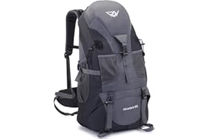 RuRu monkey 50L Hiking Backpack, Waterproof Lightweight Daypack for Outdoor Camping Travel