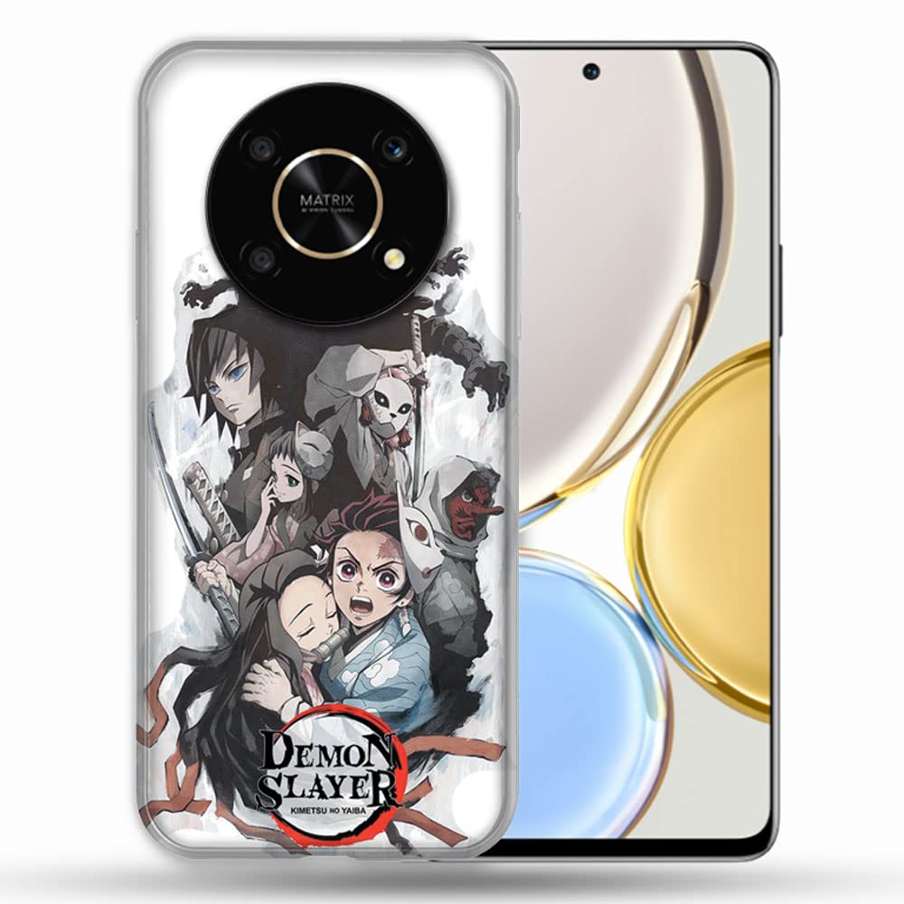 Cokitec Case for Honor Magic 4 Lite Manga Demon Slayer White