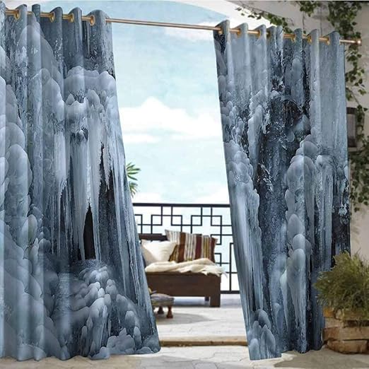 Amazon Com Andrea Sam Outdoor Balcony Privacy Curtain Waterfall