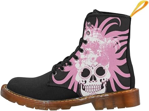 Amazon Leinterestヒッピースカルマーティンブーツファッション靴の女性 Interestprint ブーツ