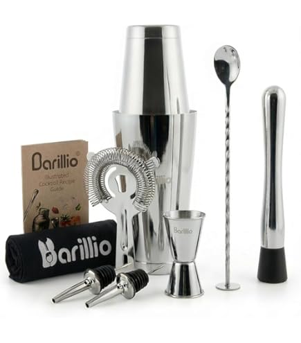 Amazon.com: Houdini 5-piece Bar Tool Set, Includes Jigger, Muddler