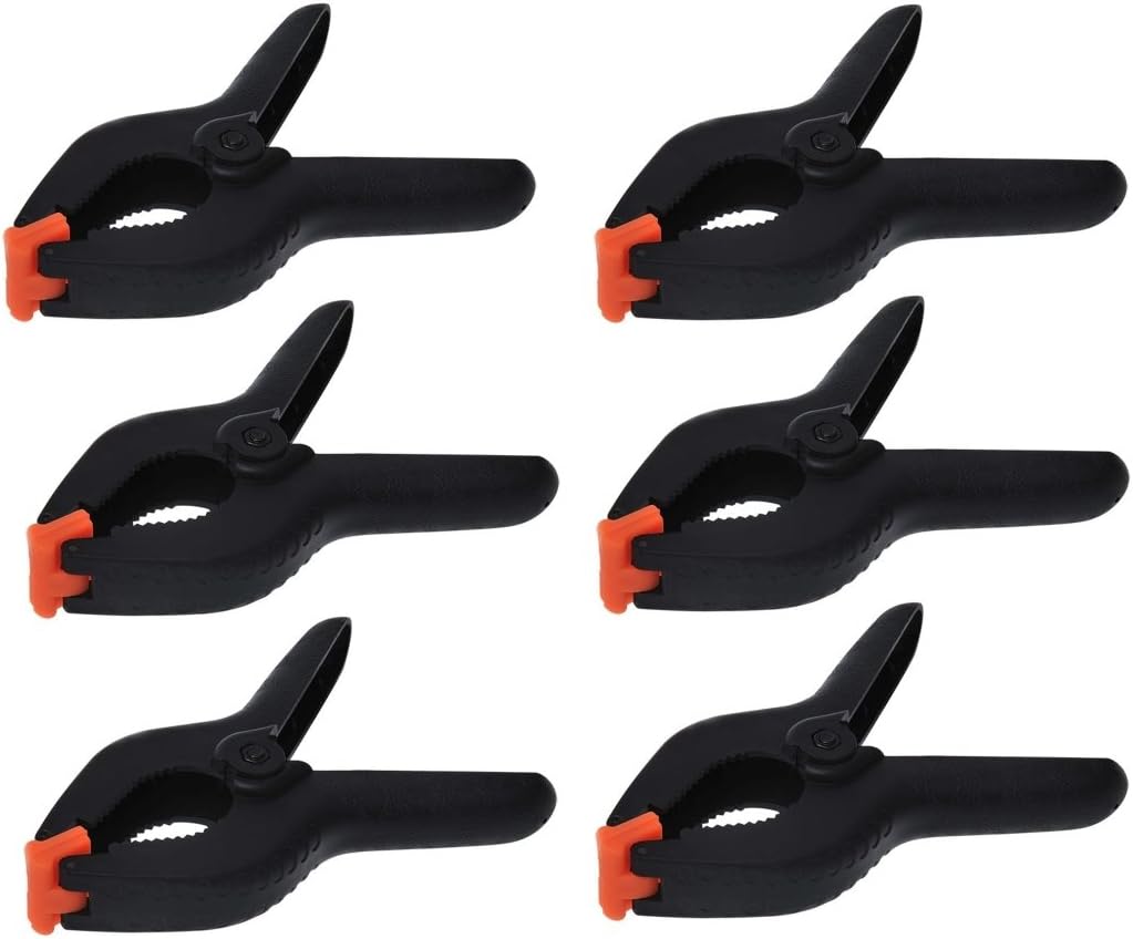 iapyx 6 Stück Klemmzwingen Leimzwingen 6" 158mm Leimklemme Federzwinge (groß)