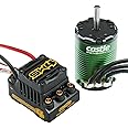 Castle Creations Sidewinder 4 Sensorless ESC & 1410 3800KV 5mm Shaft Brushless Motor Upgrade for 1/10 RC Vehicles SCT Edition, Black, Green