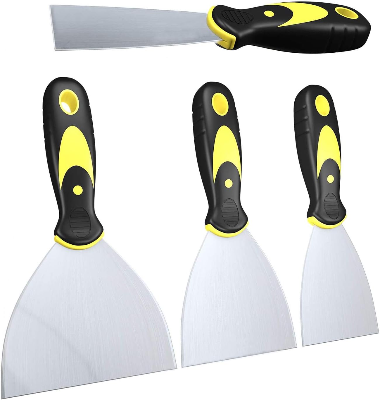 Putty Knife Set, Spackle Knife, Metal Scraper Tool for Drywall, Putty