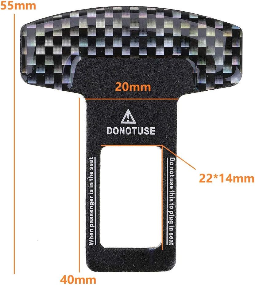 Anceev Car Seat Belt Clip, Universal Seat Belt Buckle Auto Metal Seat Belts Clip 2 Pack: Automotive