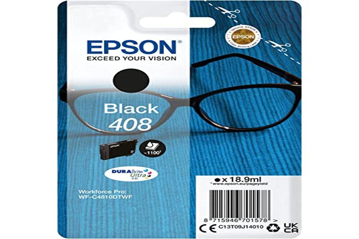 Epson Genuine Ink Singlepack Black 408 DURABrite Ultra — image 1