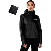 INBIKE Womens Cycling Rain Jackets Waterproof Windbreaker Lightweight Windproof Reflective Running Jacket Packable Hooded
