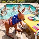 Henbrandt Inflatable Kangaroo 70cm with Blue Australian Flag view 5