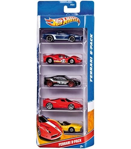 Amazon.com: Hot Wheels Ferrari 5 Pack : Toys & Games