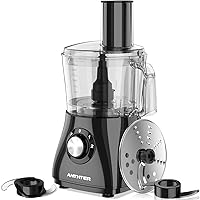 Food Processor, Anthter 600W Professional Food Processors & Vegetable Chopper, with 7 Processor Cups, Reversible Disc, Choppi