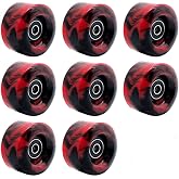Yidome 8 Piece 82A 58mm x 32mm QUAD Roller Skates Wheels with 608RS Bearings for Skateboard/Roller Skates