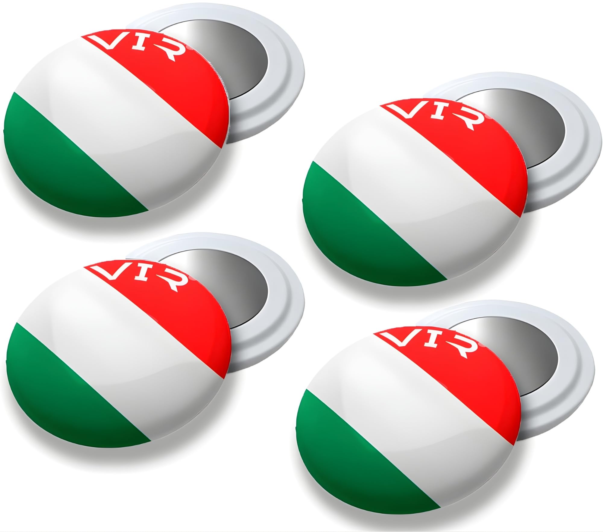 4 Pcs of Magnetic Running Bib Clips - Strong Race Number Magnets for Precise and Stable Placement on Technical Clothing, Lightweight Comfort for Marathon, Trail and Triathlon Runners (Italy) — image 1