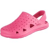 Totes Kids' Everywear Splash and Play Clog Sandals with Heel Strap | Lightweight waterproof clogs with secure heel strap, breathable comfort, and easy-clean design for play