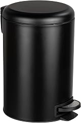 WENKO Leman Easy Close Pedal Bin 12 L Black view 1