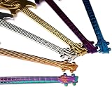 nuoshen 6pc Stainless Steel Guitar Coffee Teaspoons Dessert Ice Cream Stirring view 4