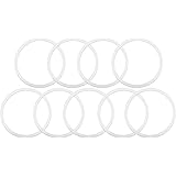 Zonon 9 Pieces Replacement Gasket Compatible with Hydro Flask Wide Mouth Bottle Flip Lid Cap Silicone Replacement Gasket Seal
