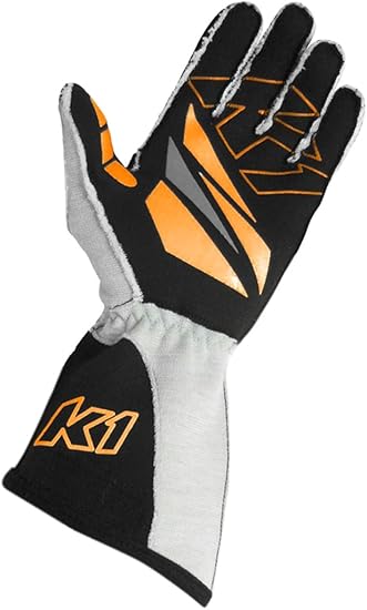 orange racing gloves
